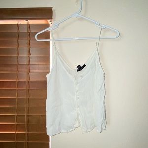 loose cami white tank top